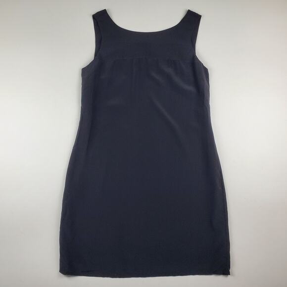 Cynthia Rowley Black Silk Sleeveless Tank Shift Mini Dress - Picture 1 of 8